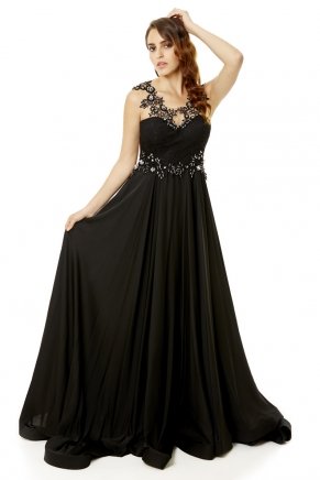 Siyah Uzun Mezuniyet Elbiseleri | Alchera.com