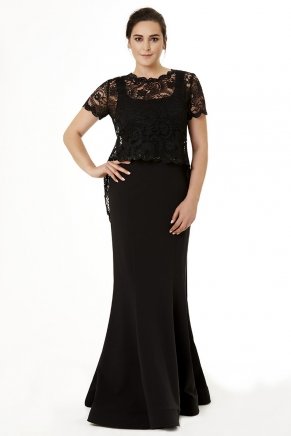 Long Tailed Big Size Non Revealing Wedding Guest Dress Y6256