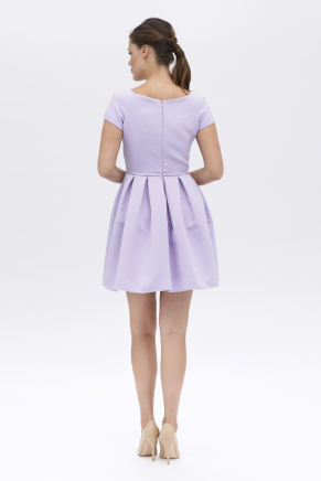 Lavender Lılac Short Small Size Evening Dress Y6153